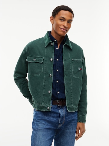 Veste mi-saison Tommy Jeans en vert : devant