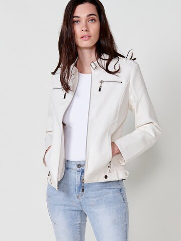 Veste mi-saison KOROSHI en blanc