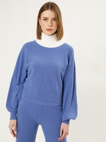 Influencer Pullover in Blau: predná strana