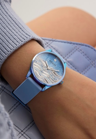 Montre à affichage analogique 'OCEANA' GUESS en bleu : devant