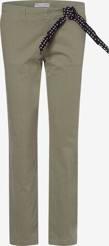 Marie Lund Chino Pants in Green: front