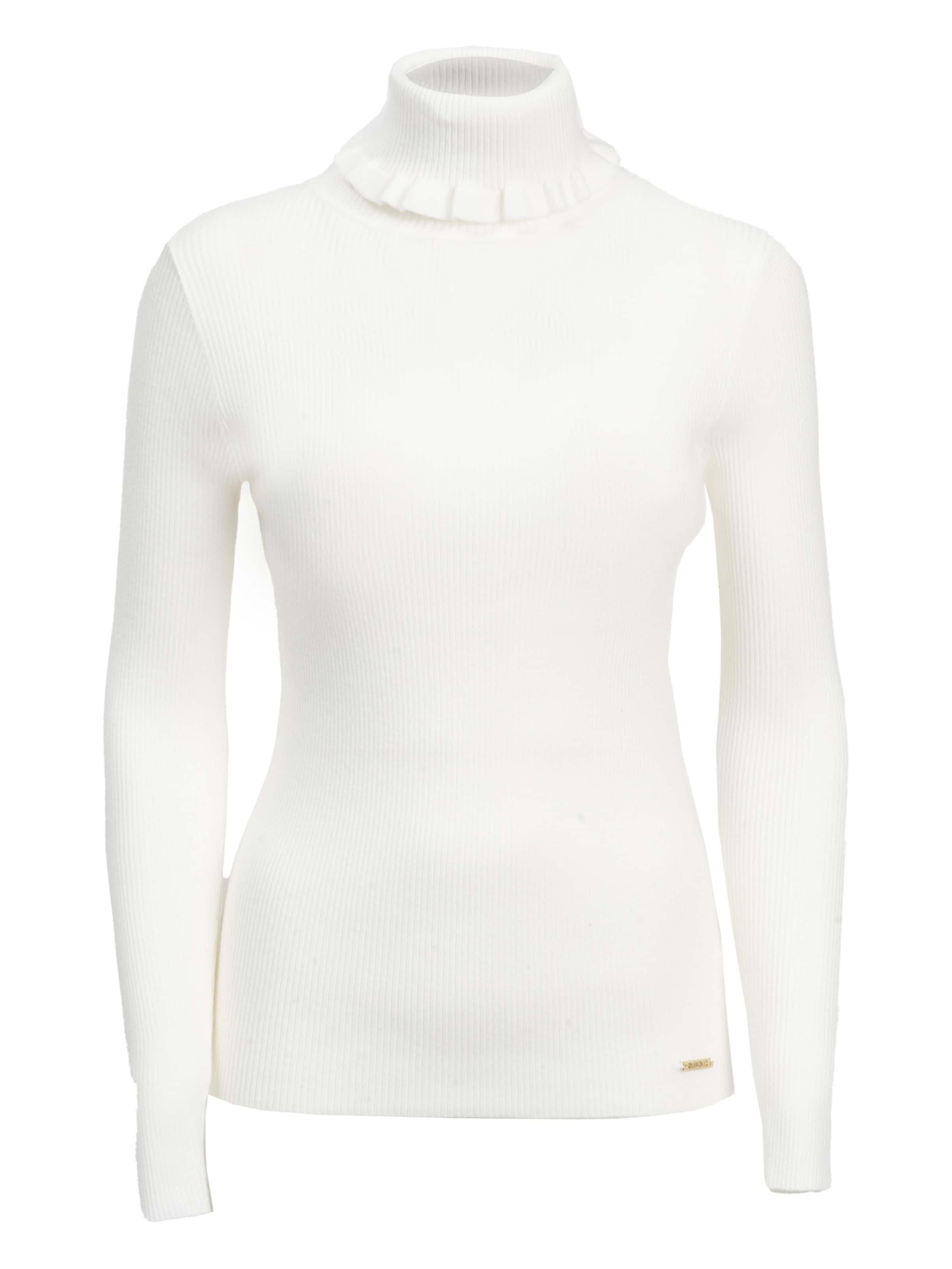 Influencer Pullover in Weiß: Vorderseite