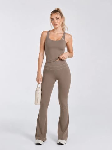 La V Flared Sportbroek 'Flared sportlegging Faye' in Grijs