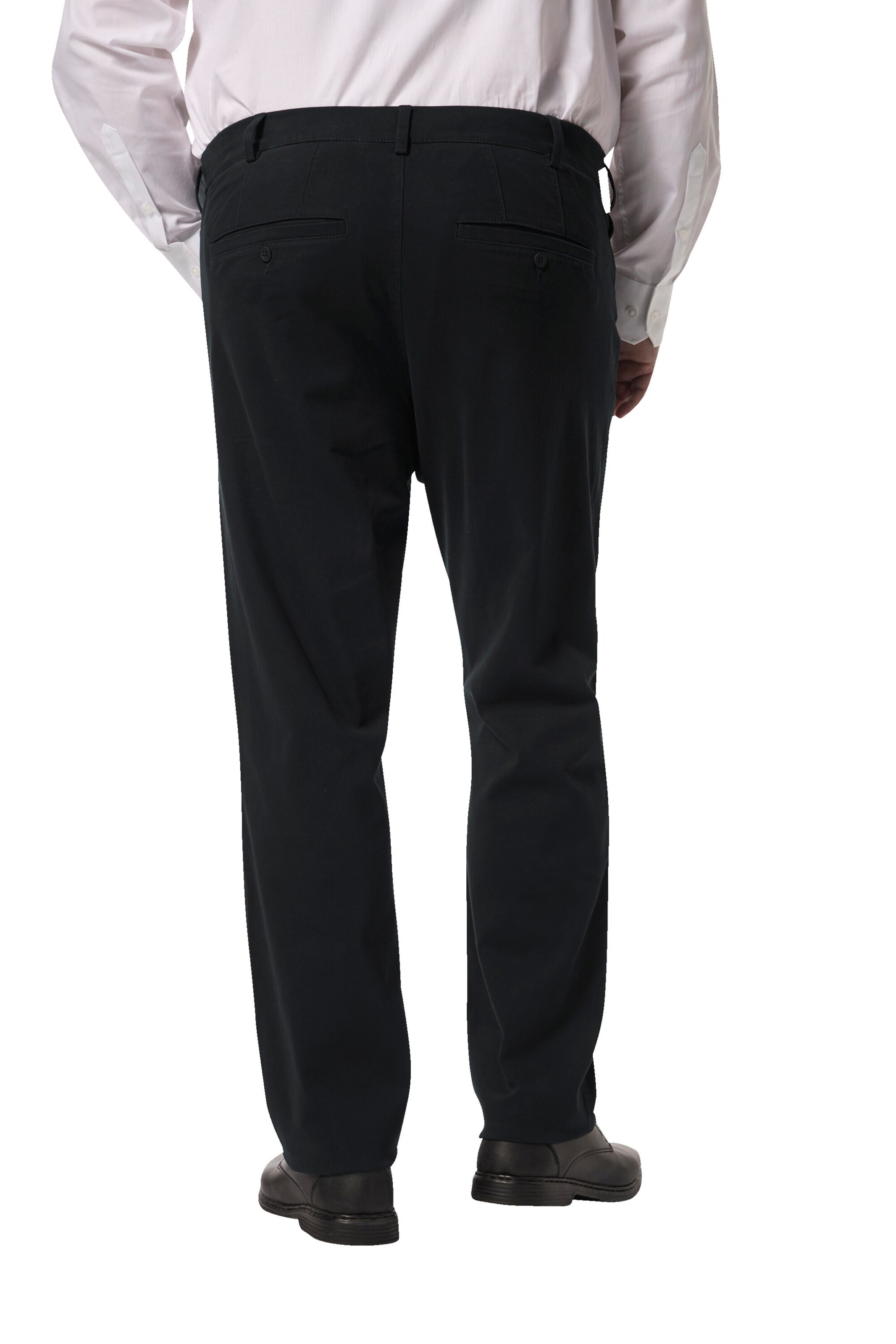 Boston Park Regular Broek in Zwart