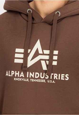 ALPHA INDUSTRIES Sweatshirt in Braun