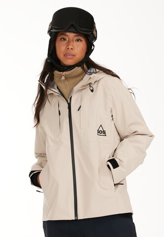 SOS Outdoorjas 'Alta' in Bruin: voorkant