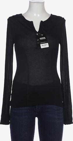 St-Martins Langarmshirt M in Schwarz: predná strana