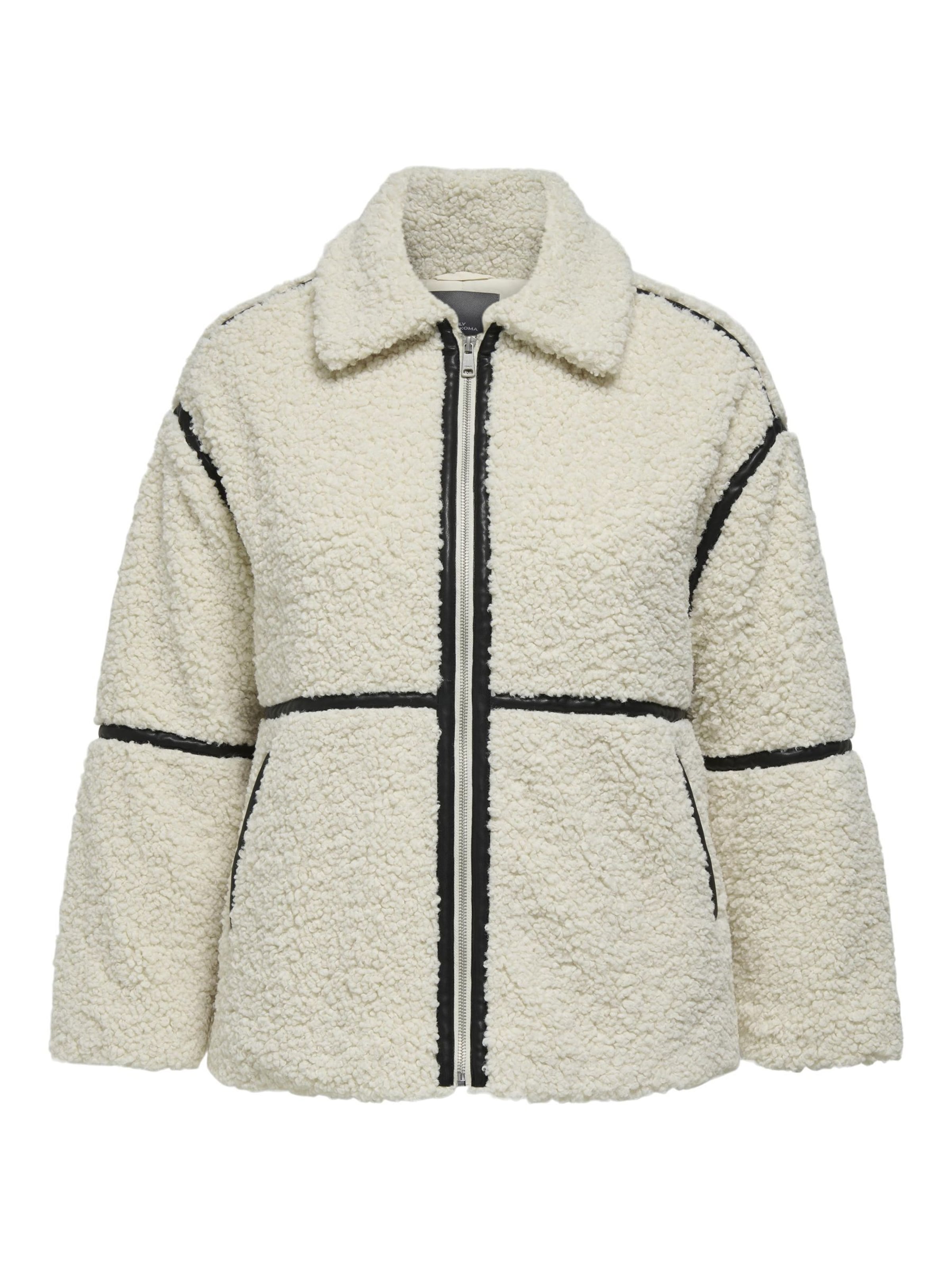 ONLY Carmakoma Tussenjas 'Paris' in Wit: voorkant