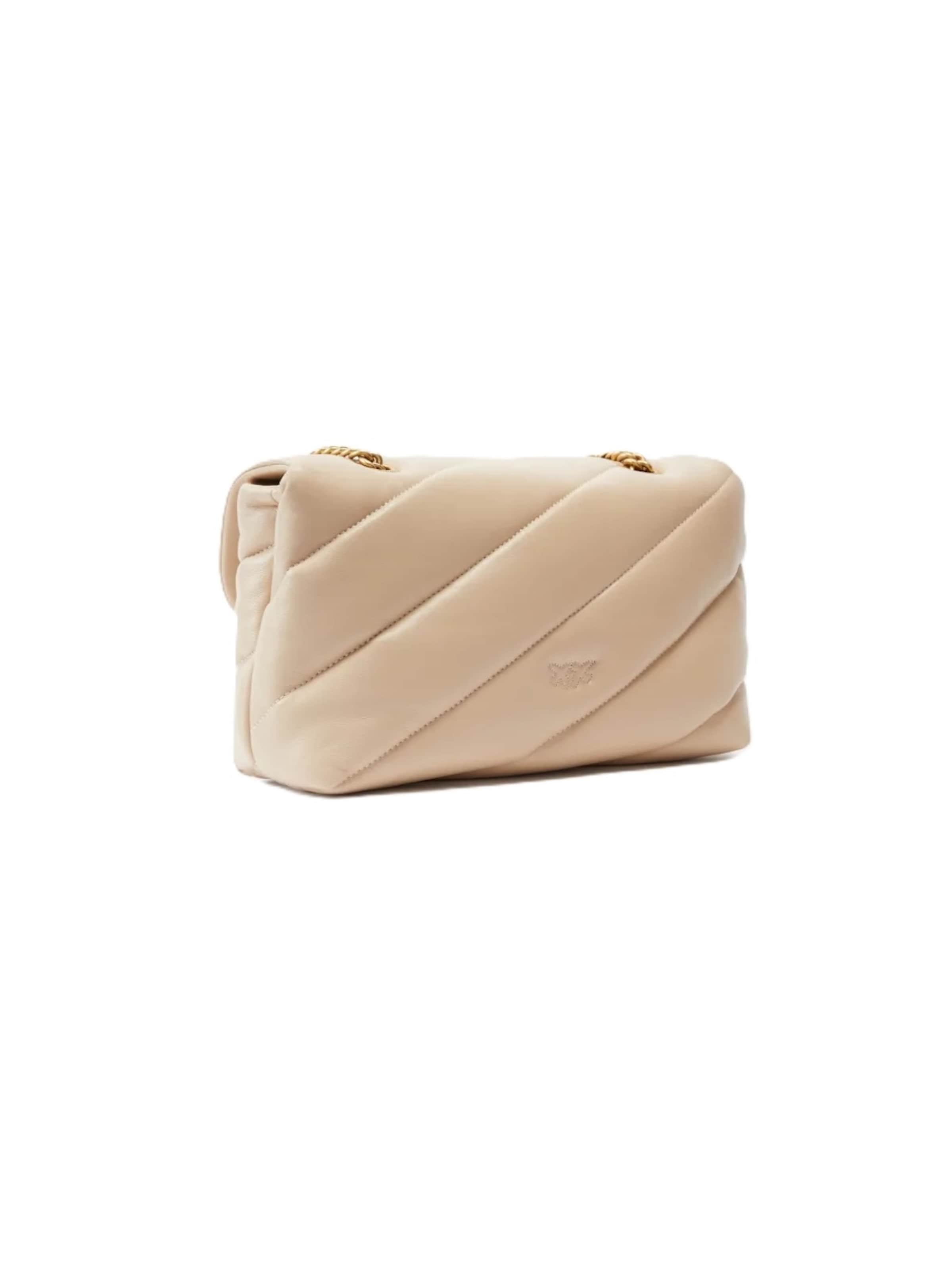 Borsa a spalla '100038 A0F2' di PINKO in beige