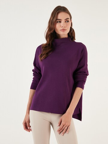 LELA Sweater in Purple: front