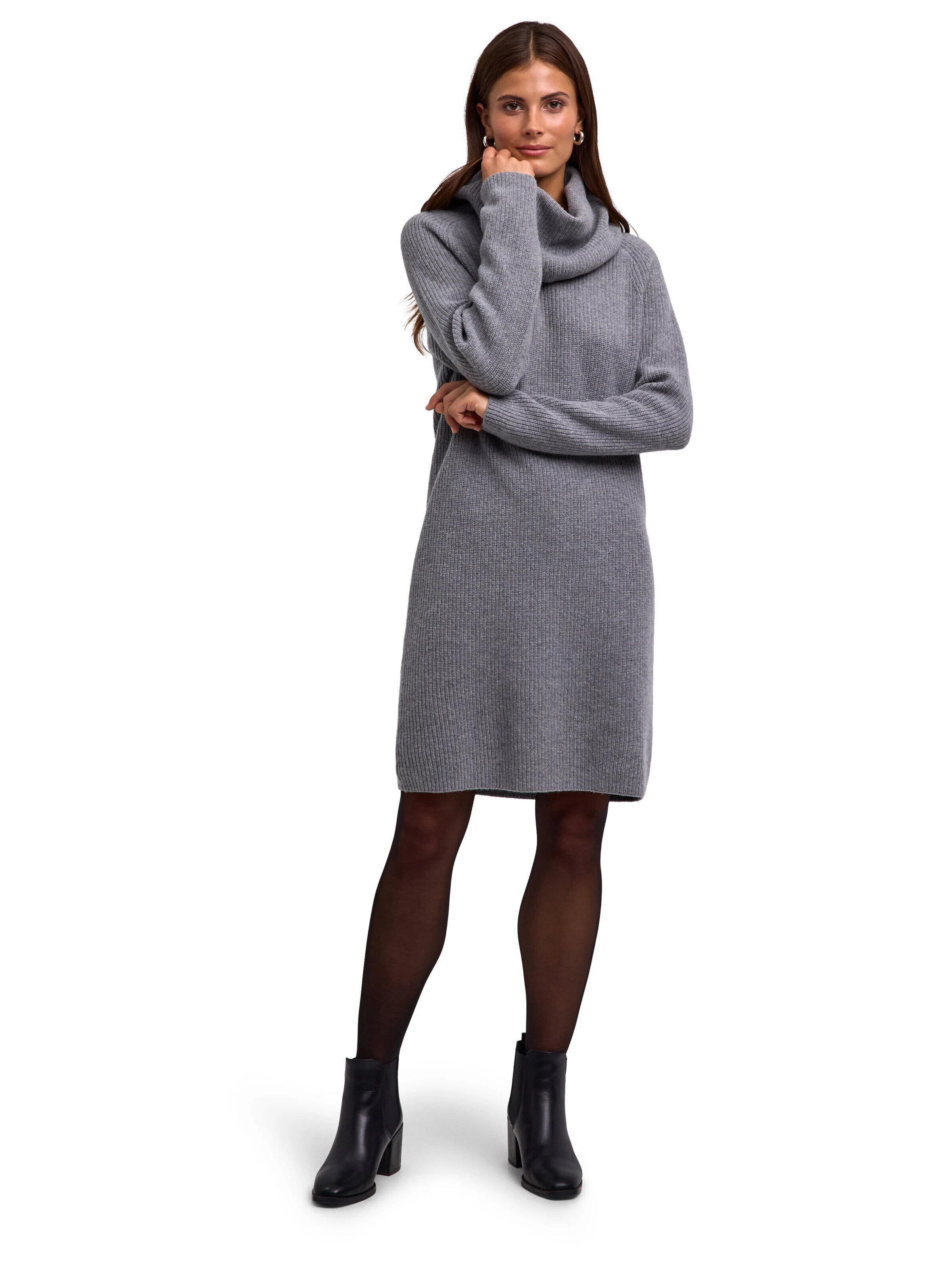 FALKE Dress in Grey: front