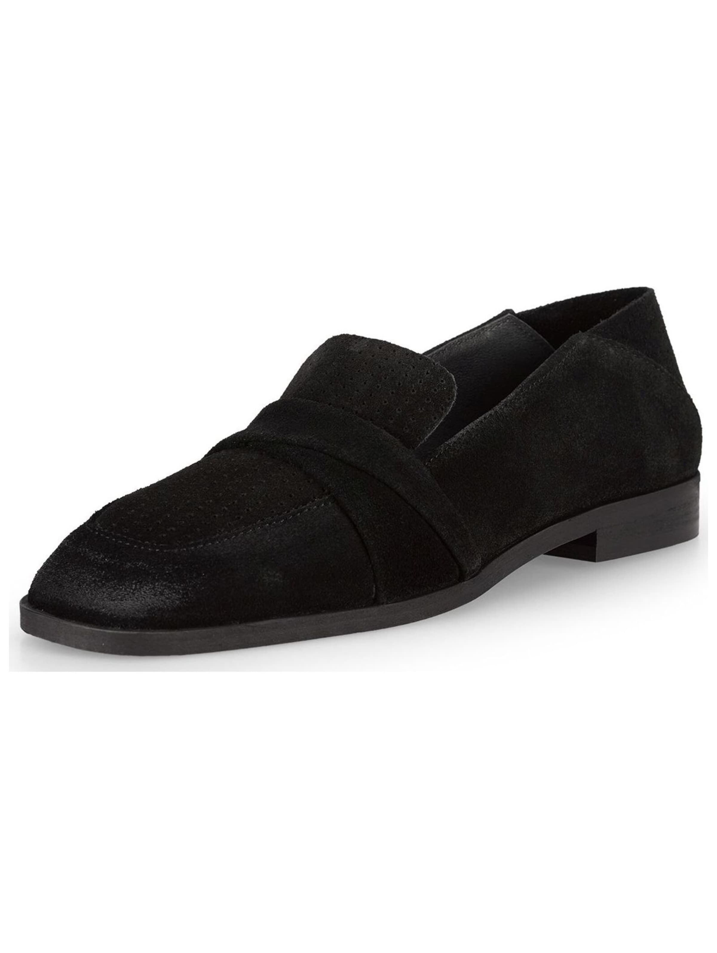 Felmini Wide Fit Classic Flats in Black: front