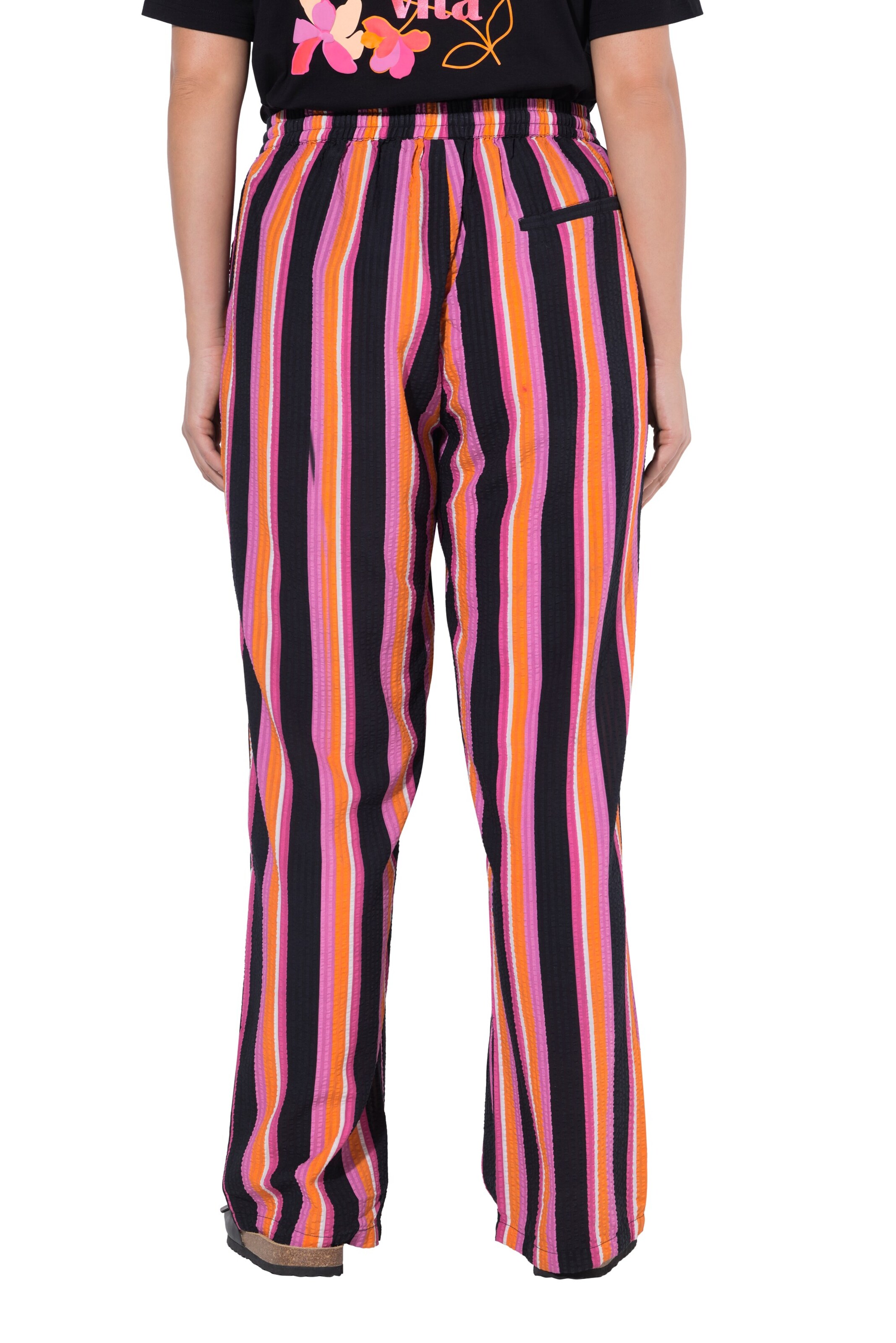 Ulla Popken Flared Hose in Pink