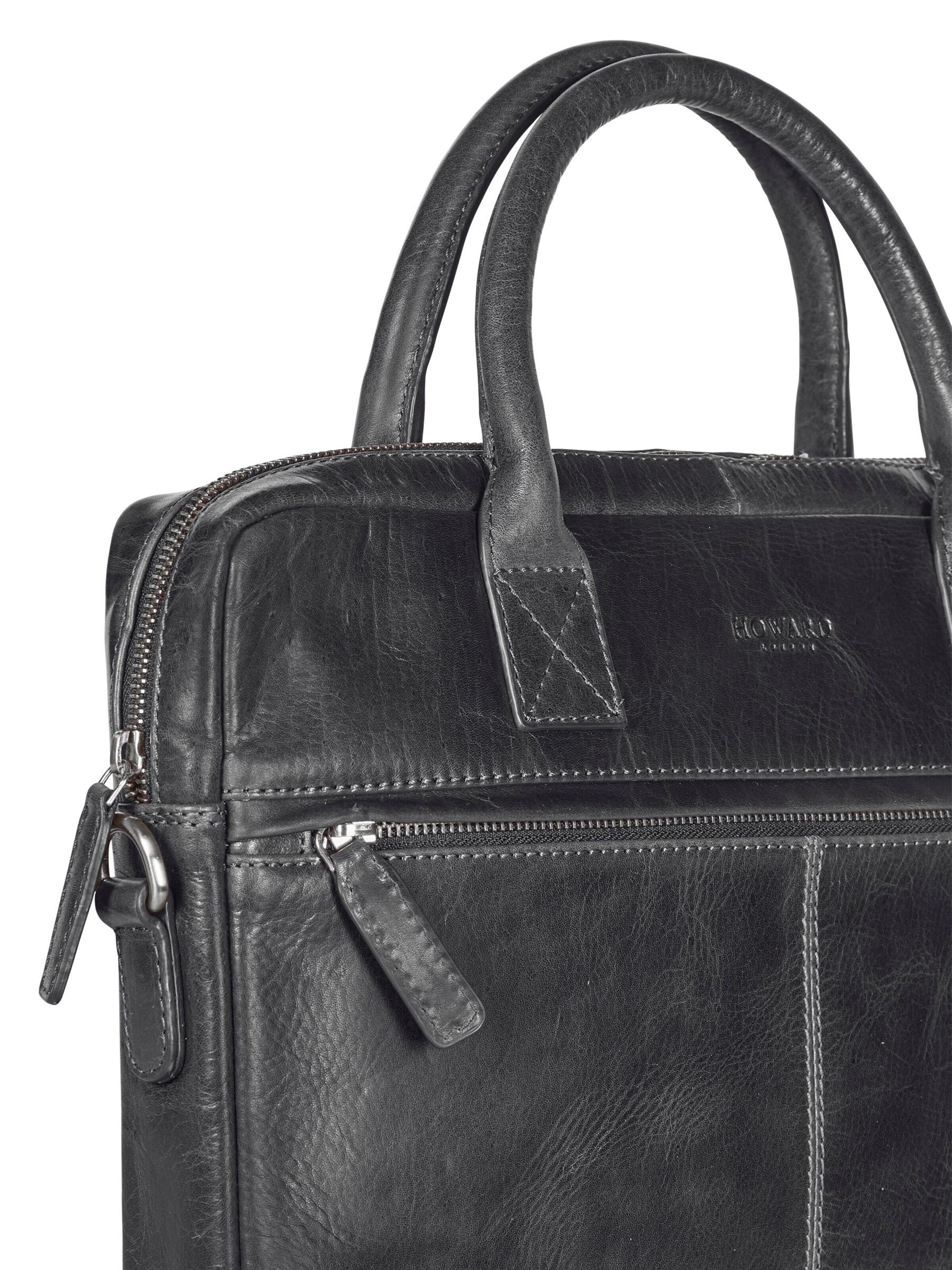 Borsa per laptop 'Laptop Bag Evan Black' di Howard London in nero