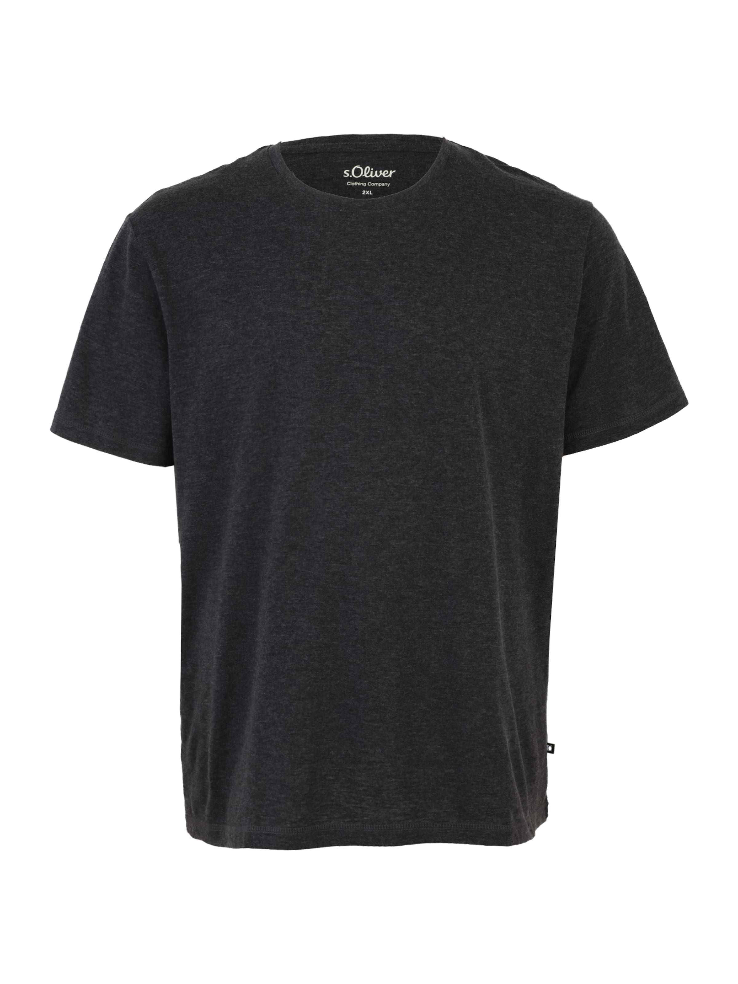 s.Oliver Men Big Sizes Shirt in Grey: front