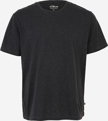 s.Oliver Men Big Sizes Shirt in Grey: front