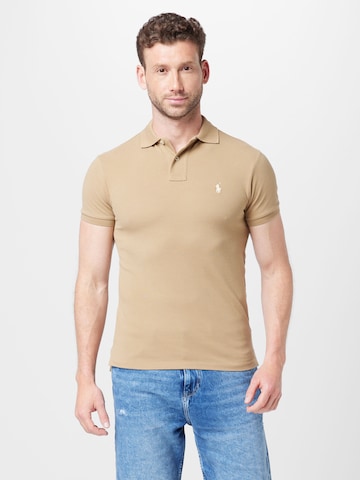 Polo Ralph Lauren Regular fit Μπλουζάκι σε μπεζ: μπροστά