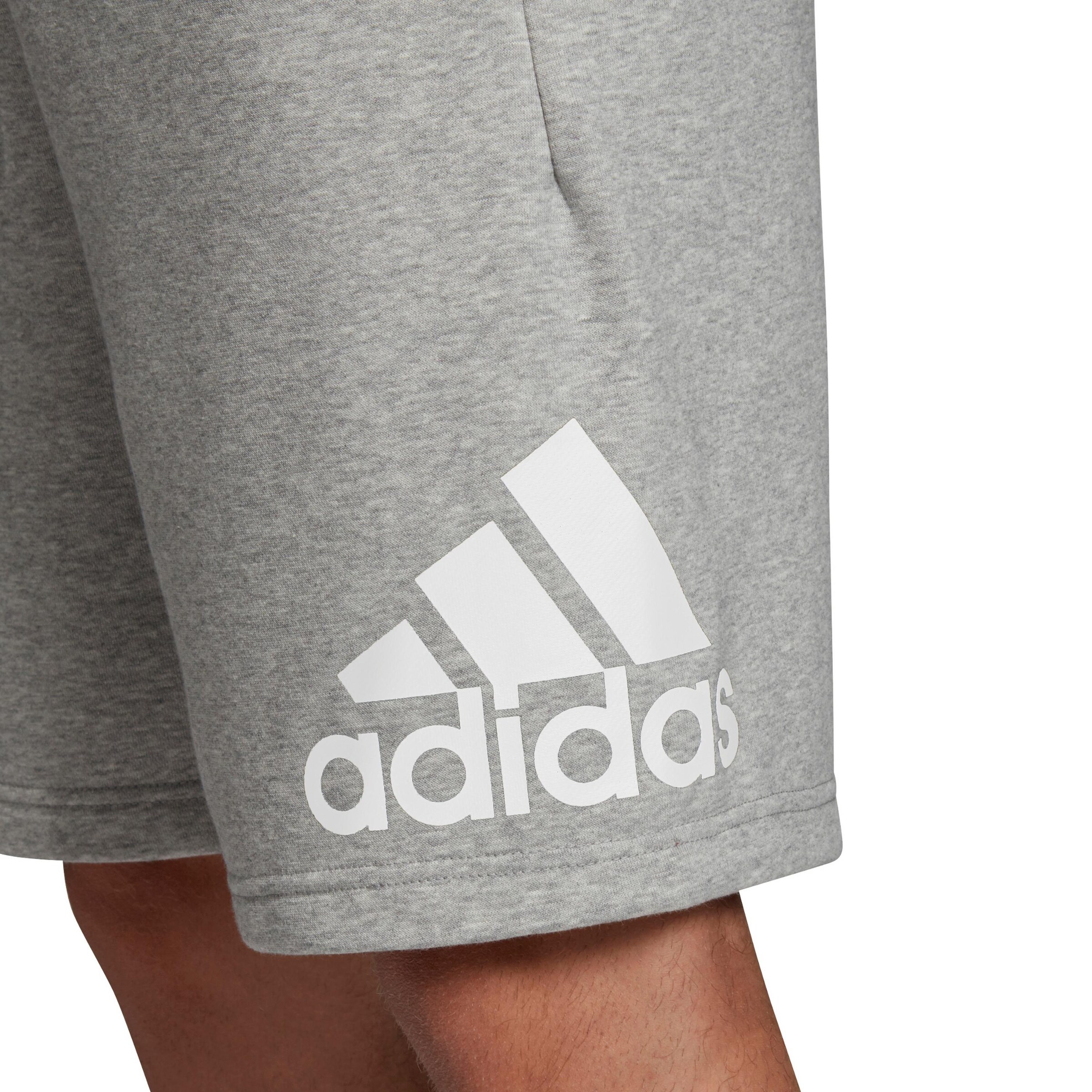 ADIDAS SPORTSWEAR Loose fit Sports trousers 'Must Haves Badge Of Sports' in Grey