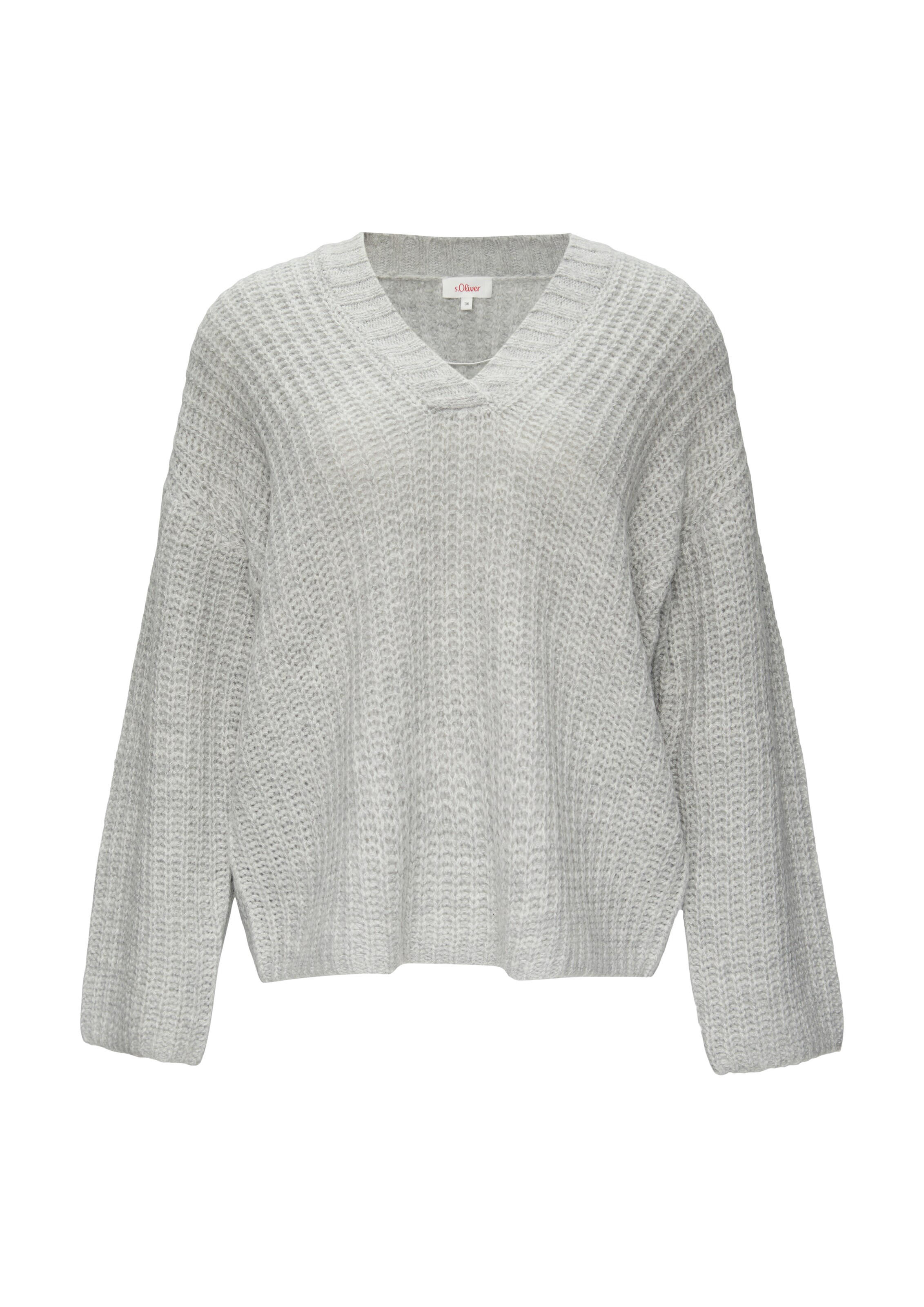 s.Oliver Pullover in Grau: Vorderseite