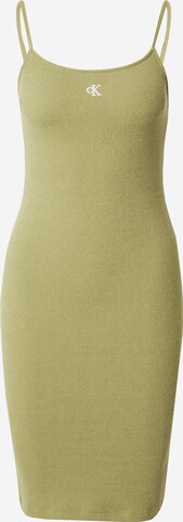 Rochie tricotat de la Calvin Klein Jeans pe verde: față