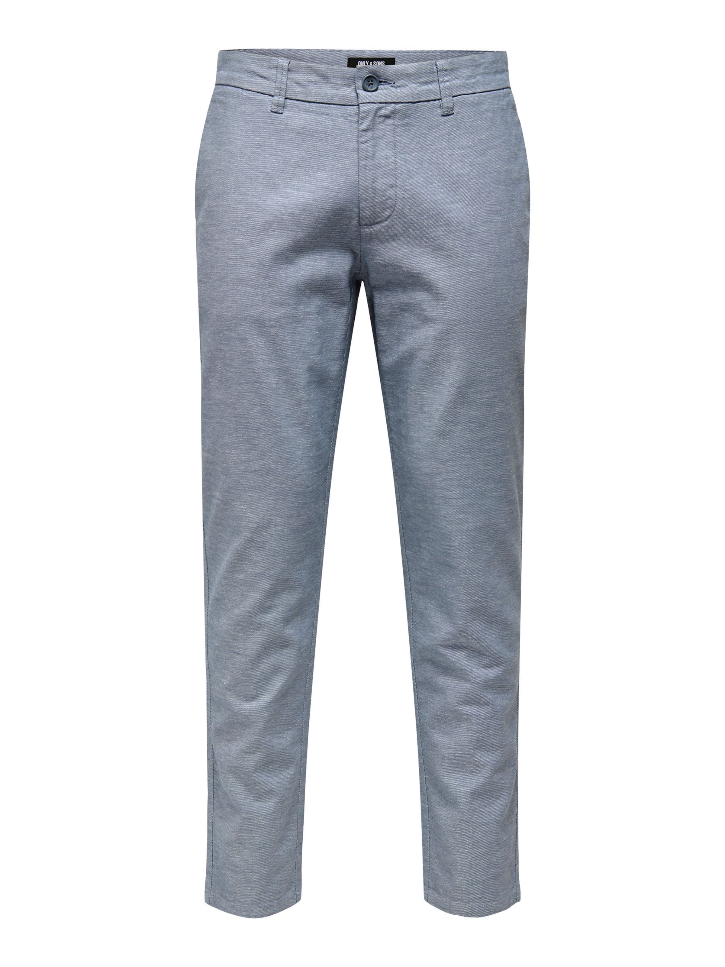 Only & Sons - regular Pantalón chino 'ONSMARK' en gris: frente