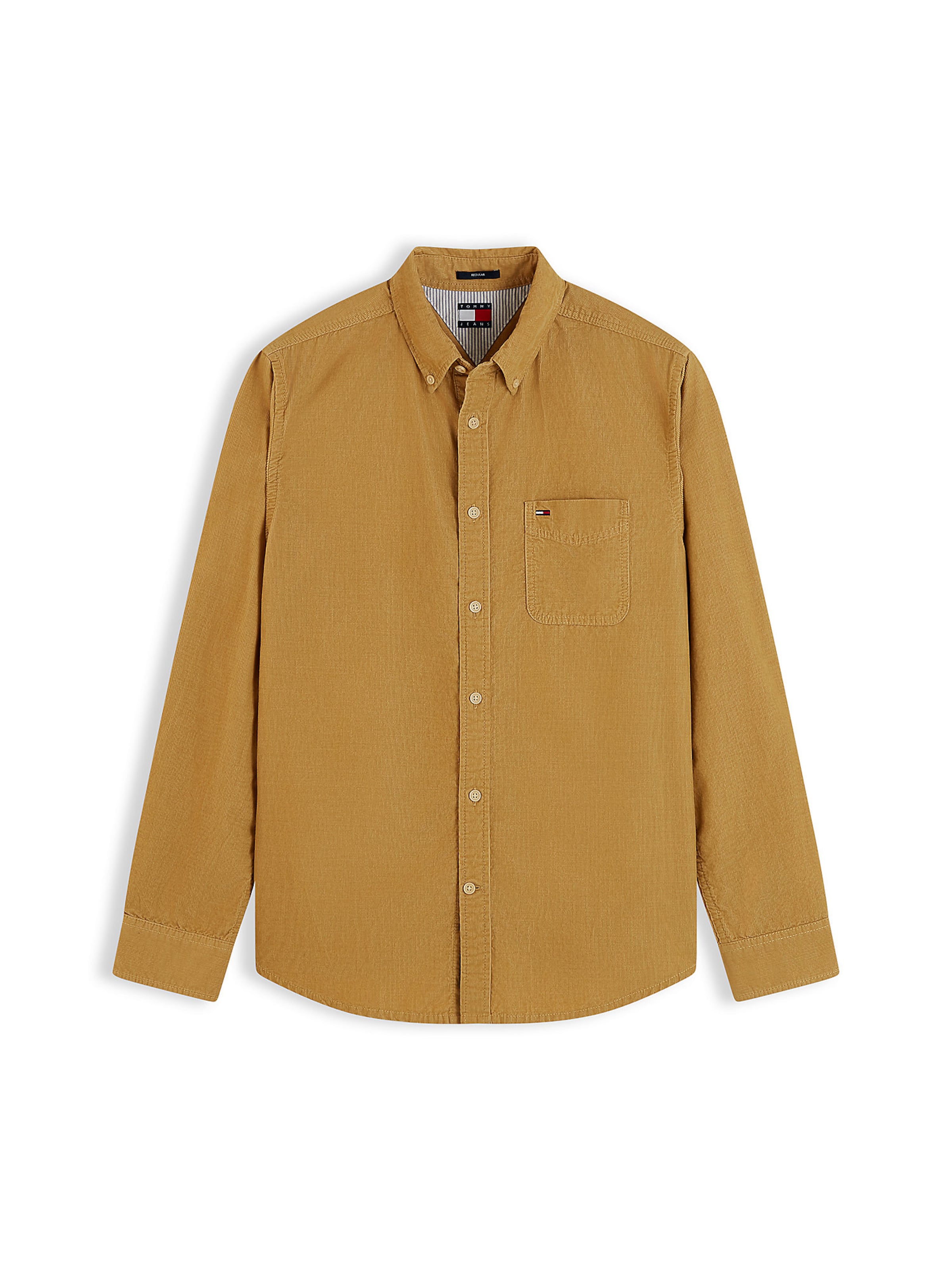 Coupe regular Chemise Tommy Jeans en beige : devant
