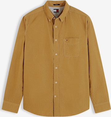 Coupe regular Chemise Tommy Jeans en beige : devant