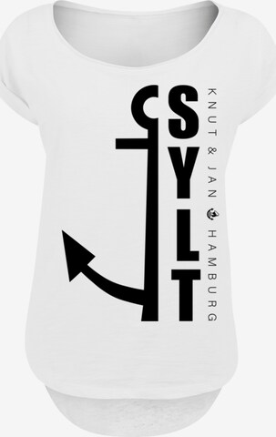 F4NT4STIC Shirt 'Sylt Anker Knut & Jan Hamburg' in Weiß: Vorderseite