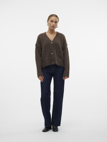 VERO MODA Gebreid vest in Bruin