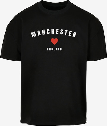 Merchcode T-Shirt 'Manchester' in Schwarz: predná strana