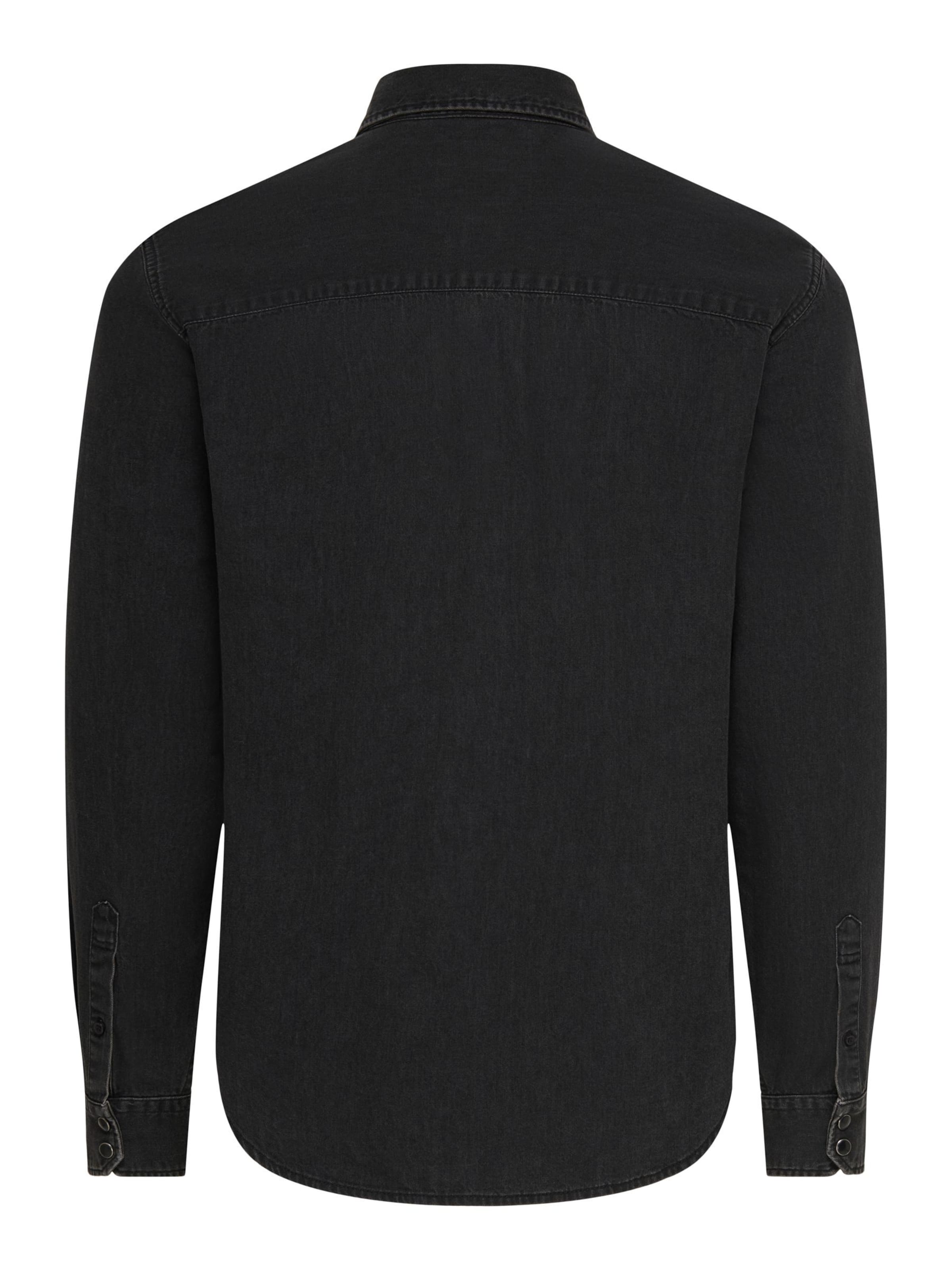 Only & Sons Regular fit Button Up Shirt 'ONSRAY' in Black