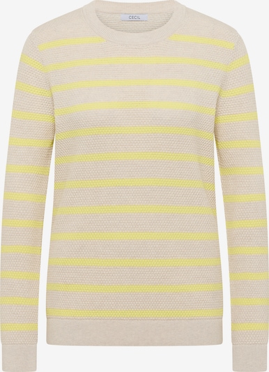 CECIL Pullover in L in beige / hellgelb, Produktansicht