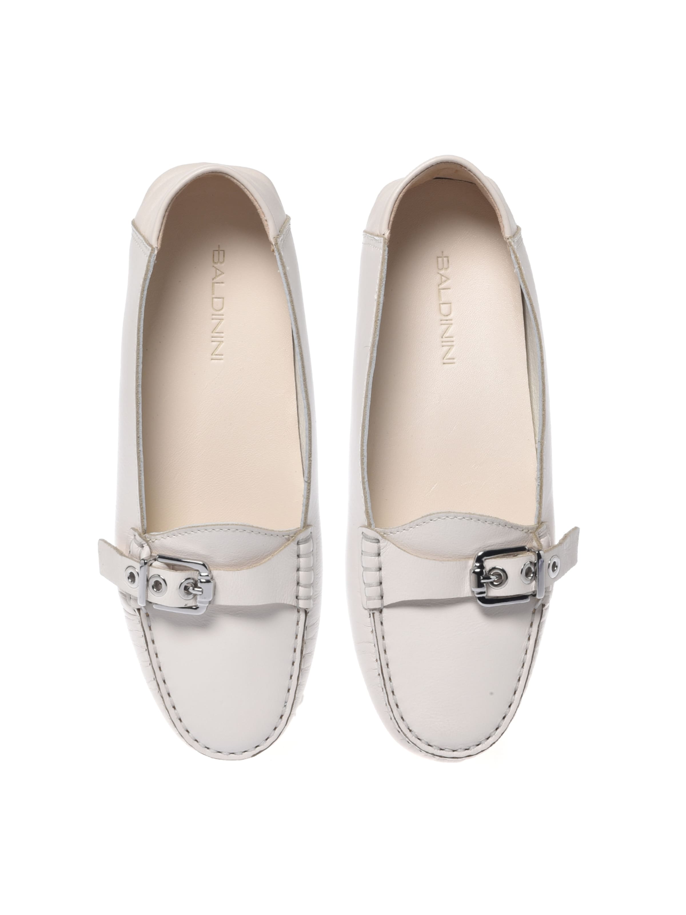 BALDININI Moccasins in White