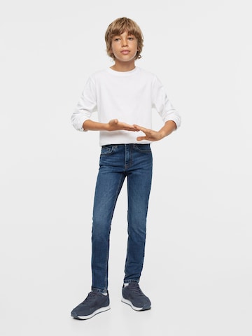 MANGO KIDS Skinny Jeansy w kolorze niebieski