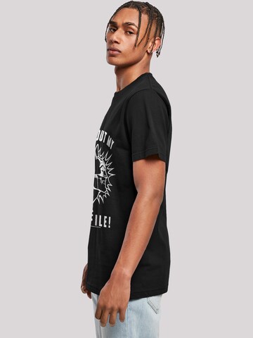 F4NT4STIC Shirt 'Batman Check out my Profile' in Zwart