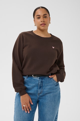 Pull-over 'KClia' KAFFE CURVE en marron