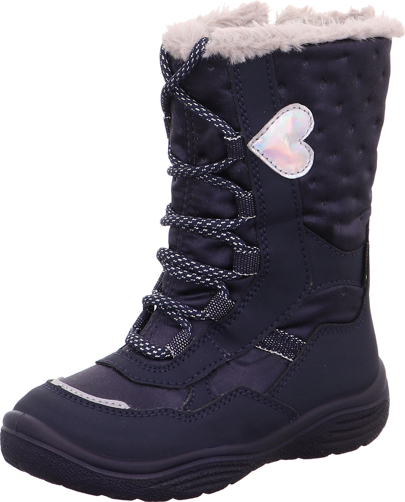 Bambini Ragazza (taglie 140-176) SUPERFIT Boots da neve Crystal in Blu Notte 