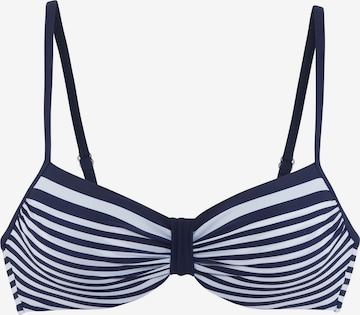 LASCANABalkonet Bikini gornji dio - plava boja: prednji dio
