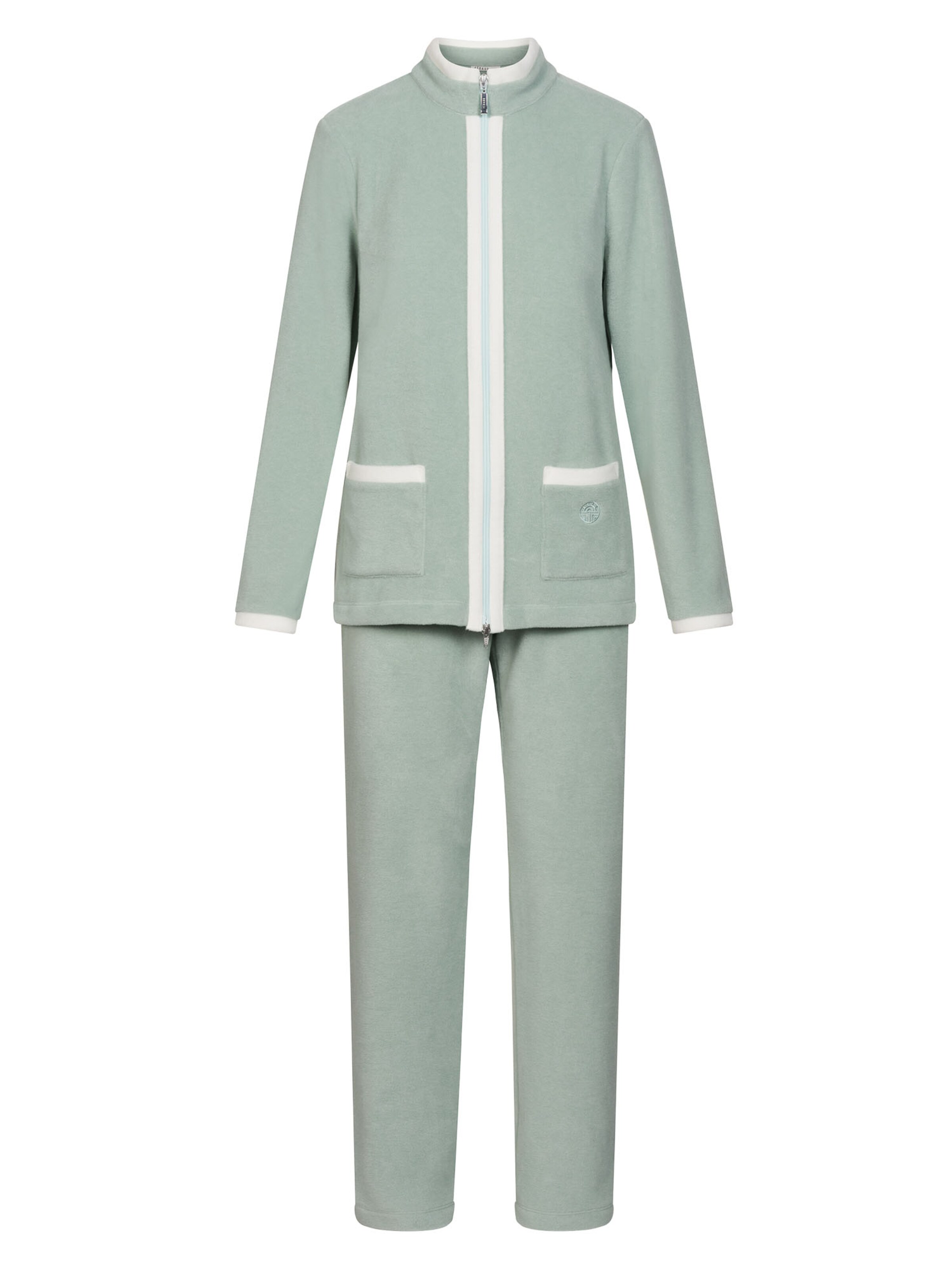 FÉRAUD PARIS Pajama ' Fleece ' in Green: front