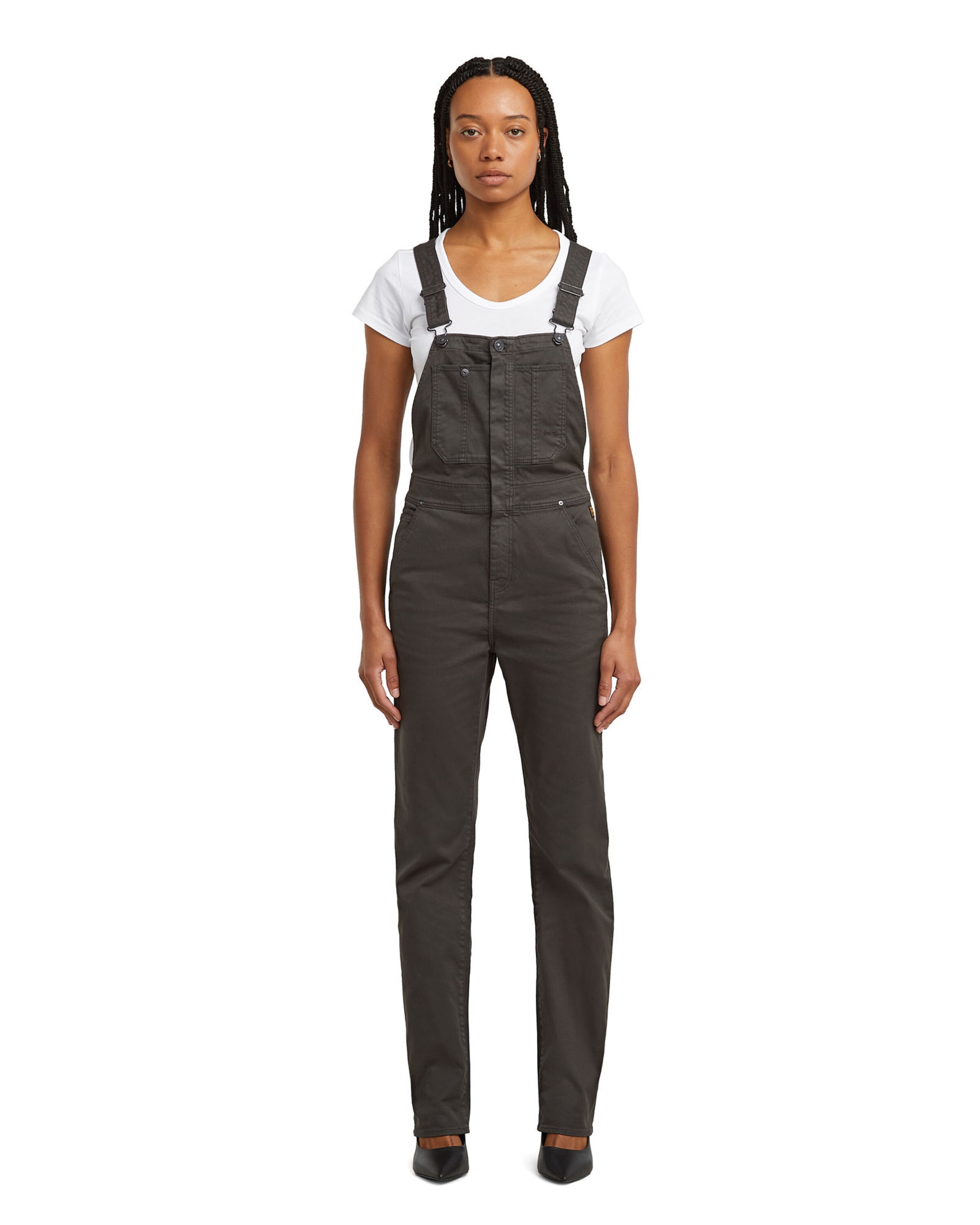 G-STAR Jumpsuit 'Dungaree' in Brown: front