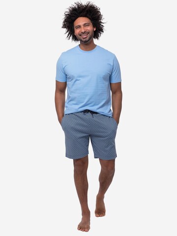 Mey Pajama short 'Round Geo' in Blue