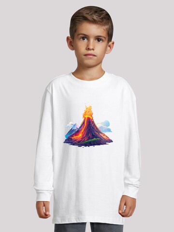 F4NT4STIC Shirt 'Vulkanausbruch' in White: front