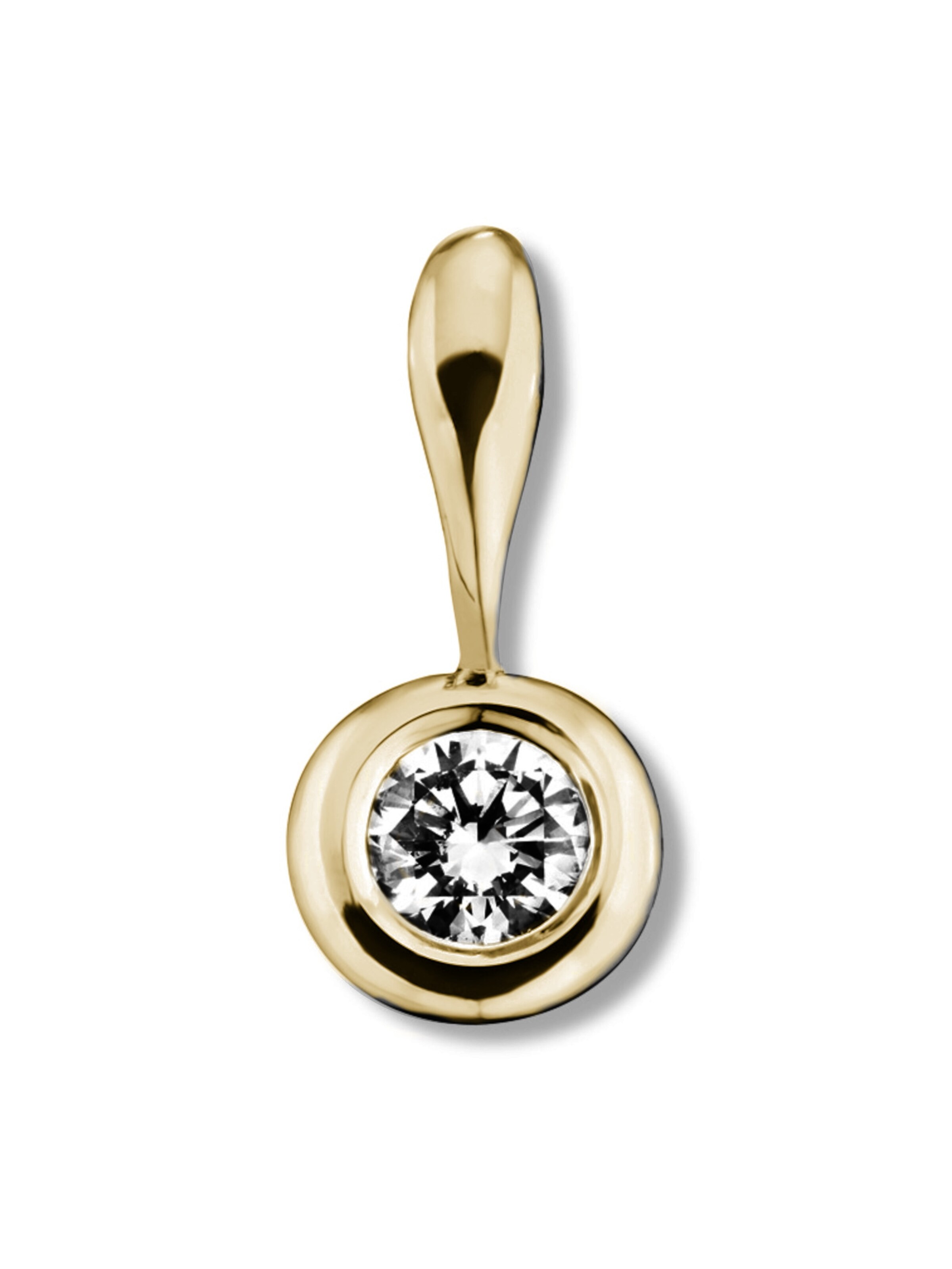 ONE ELEMENT Anhänger 'Zarge' in Gold: Vorderseite