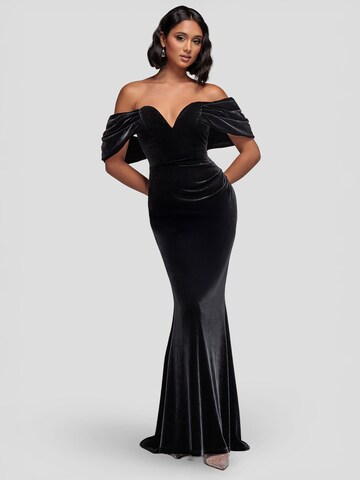 GODDIVA Dress in Black: front