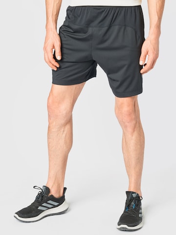 ADIDAS SPORTSWEAR Regular Workout Pants in Black: front