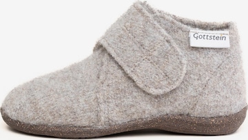 Gottstein Hausschuh 'Alpine Racer RU' in Beige: Vorderseite