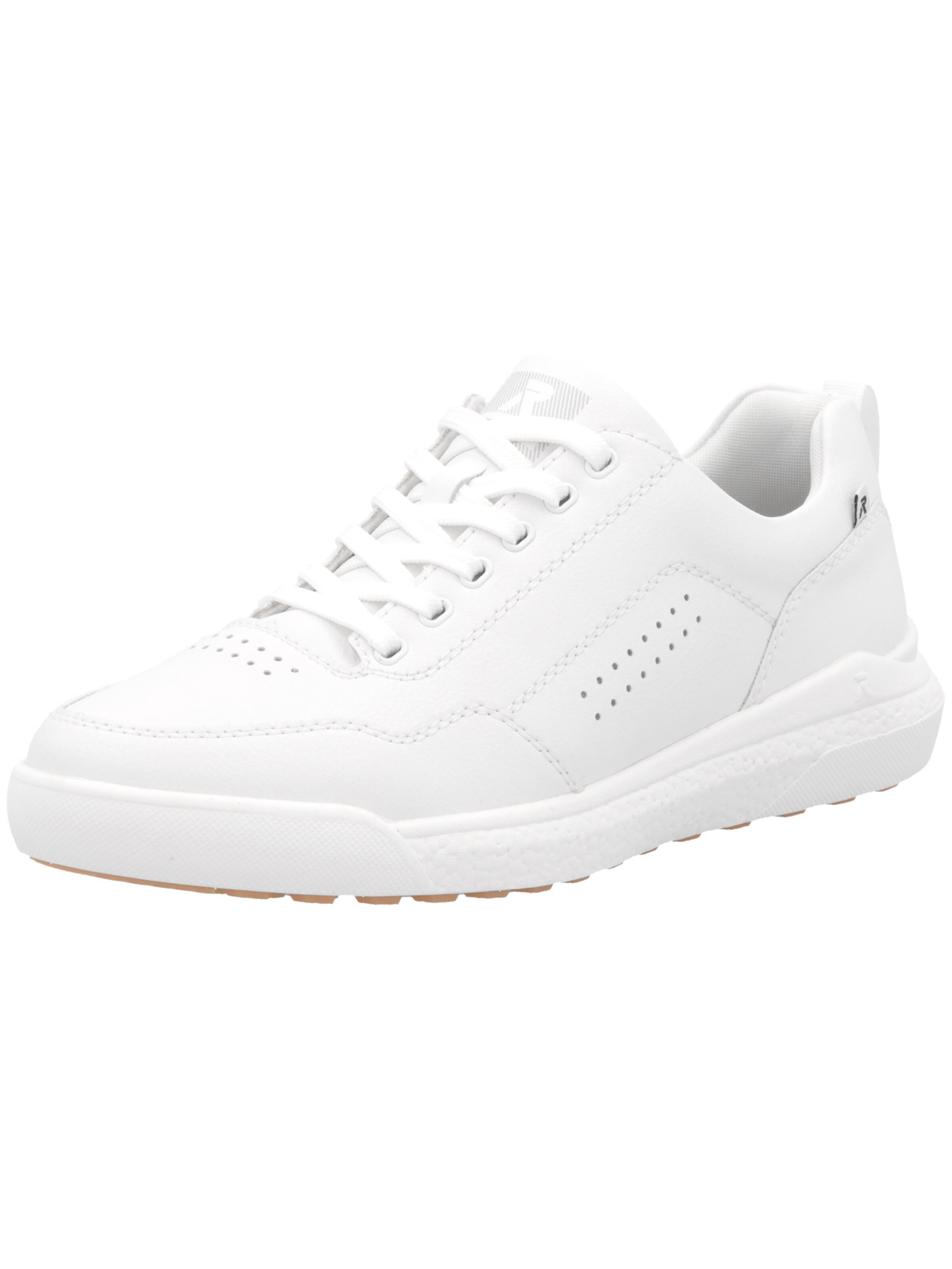 Baskets basses Rieker en blanc : devant