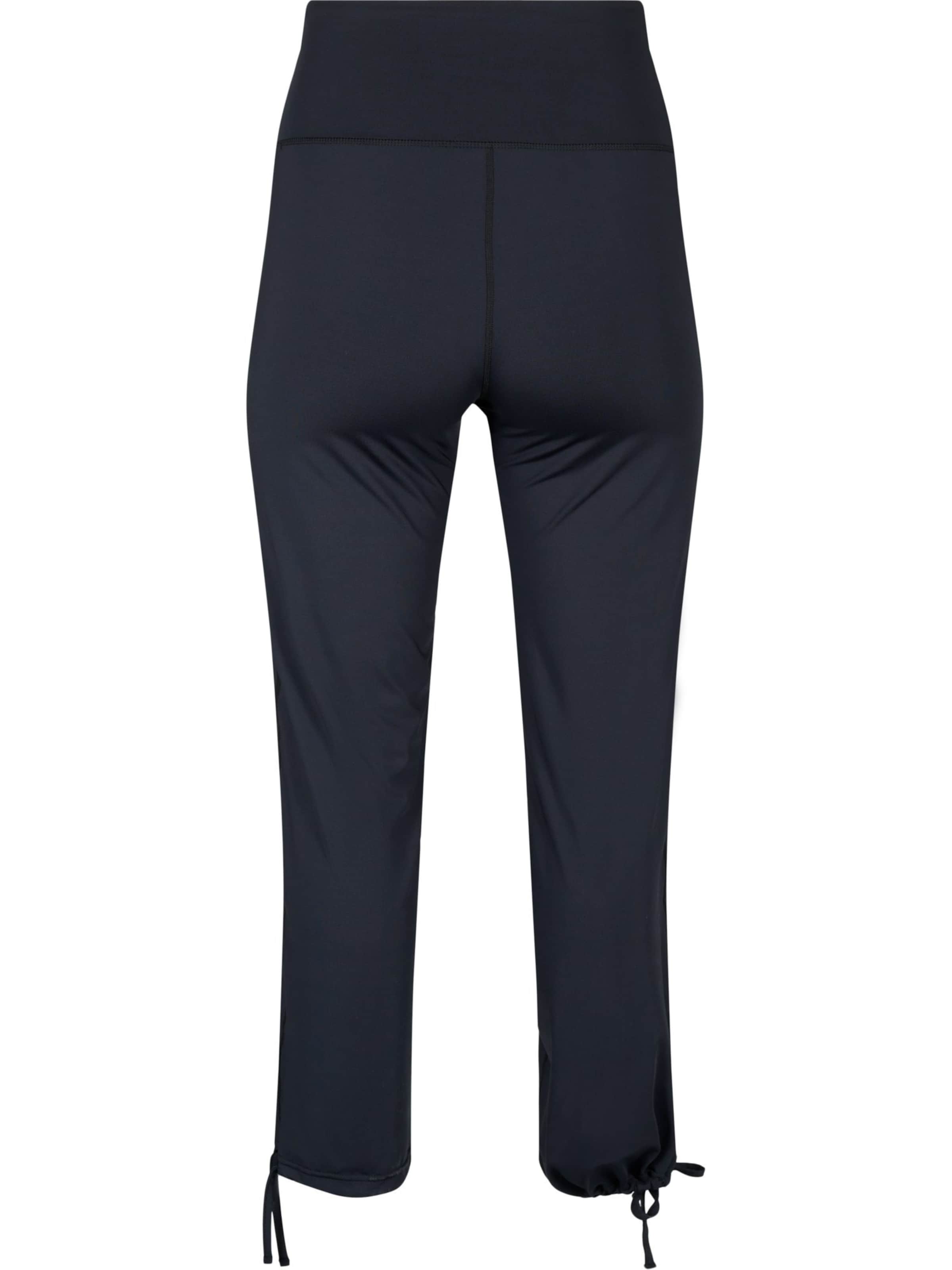 Active by ZizziTapered Hlače 'Auni' - crna boja