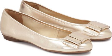 Kazar Ballet Flats in Gold: front