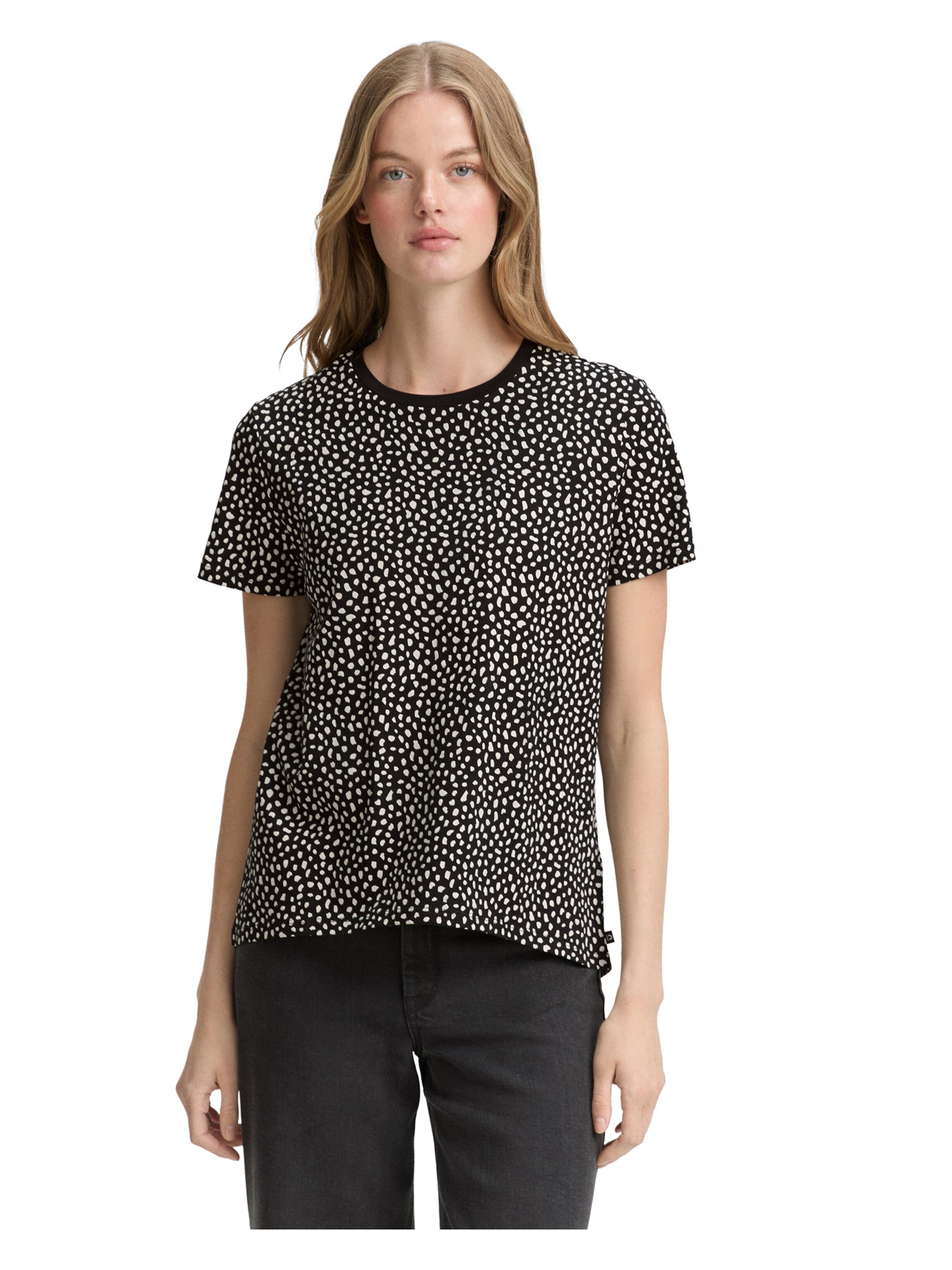 Maglietta di TOM TAILOR DENIM in nero: frontale